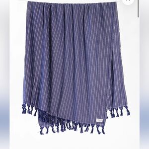teema Newport Turkish Cotton Striped Towel Fringe